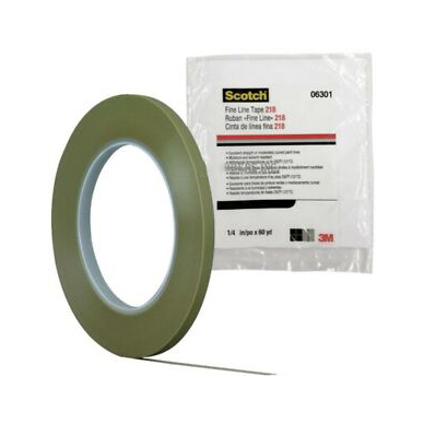 3M Scotch 218 Fine Line Tape Green 1/4IN