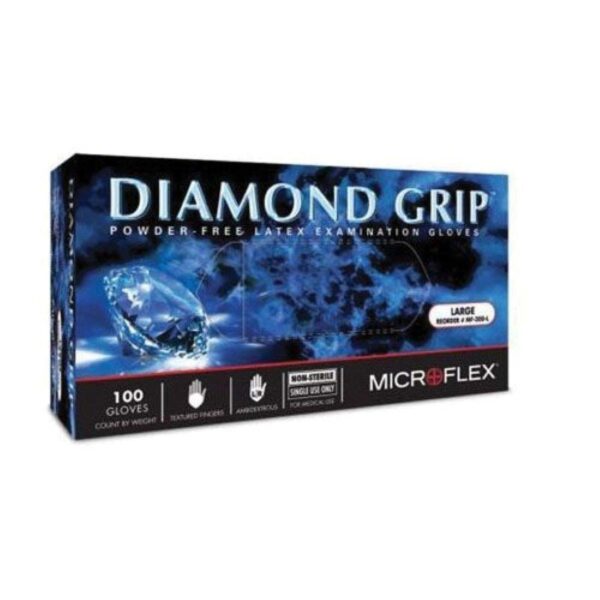 MicroFlex Diamond Grip Gloves Large
