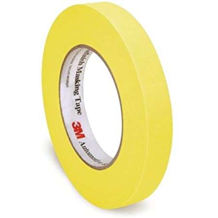 3M Automotive Refinish Masking Tape Yellow