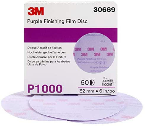 3M Purple Hookit Flim Disc P1000 6IN