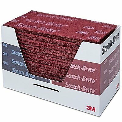 3M ScotchBrite Durable Flex Hand Pad 4.5X9 Maroon