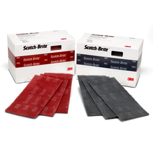 3M ScotchBrite Durable Flex Hand Pad 4.5X9 Gray